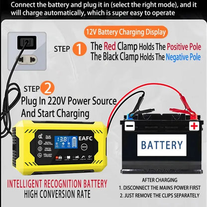 Car Battery Charger 6A 12V