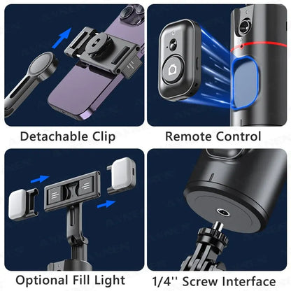 New 360 Rotation Follow-up Gimbal Stabilizer