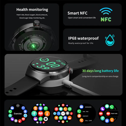 New GPS Smart Watch GT4 Pro 360*360 HD Screen